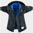 thumbnail image 4 of SuTry Boys' And Girls' Winter Trendy Jacket Windbreaker Waterproof Three In One Outdoor Fleece Hooded Blosues Winter Outdoor Activities(Black#2,10 Years), 4 of 4