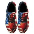 thumbnail image 2 of Patriotic Cardinal Bird American flag Shoes Sneakers Black Size 13, 2 of 7