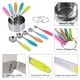 thumbnail image 2 of Juego de Tazas Medidoras ANGGREK Acero Inoxidable Con Escala, 2 of 7