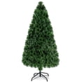 thumbnail image 1 of Patiojoy 5' Pre-Lit Fiber Optic Artificial PVC Christmas Tree w/ Metal Stand, 1 of 10