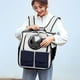 thumbnail image 3 of Mochila transportadora para perros y gatos con ventilación, bolso de hombro, bolsa de transporte ventilada para mascotas Blanco, 3 of 8