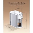 thumbnail image 3 of Máquina de café en cápsulas 3 en 1: cafetera de una sola porción para cápsulas de café, café molido y té suelto, tamaños de preparación de 6 a 12 oz, tanque extraíble de 50 oz, 1150 W, compacta, efici, 3 of 5