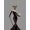 Unframed, variant on Art.com Glamour Deer in Black Art Print by Fab Funky, 24" x 32"