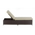 thumbnail image 3 of Pemberly Row Chaise Longue de Patio en Osier avec Rangement, Brun, 3 of 6