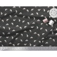 thumbnail image 3 of Soimoi Black Heavy Satin Fabric Brush Stroke & Cake Slice Party Print Fabric by the Yard 54 Inch Wide, 3 of 3