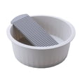 thumbnail image 2 of Lavabo Suministros de lavado Compacto Antideslizante Lavabo liviano Lavabo Lavadero para camisas Blusas para el hogar Pantalones Ropa interior Gris Soledad Lavabo, 2 of 10