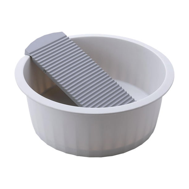 Lavabo antideslizante para lavar ropa a mano, ideal para camisas, ropa interior y blusas. Gris