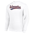 thumbnail image 2 of Men's Starter  White Edmonton Oilers Tailsweep City Pullover Sweatshirt, 2 of 3