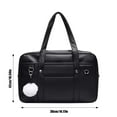 thumbnail image 2 of Japanese School Portable Large Capacity PU Leather Japanese Zipper School Handbag With Headphone Hole For Girls, 2 of 5