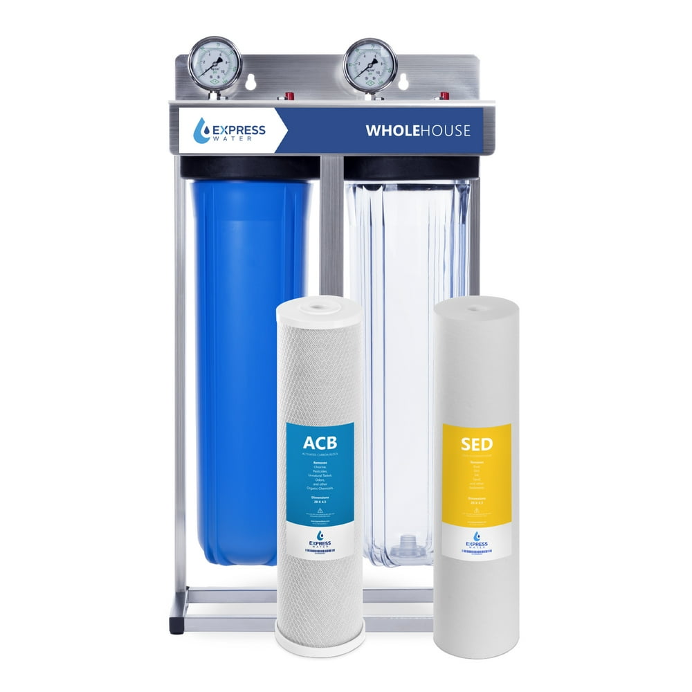 Express Water Whole House Water Filter, 2 Stage Home Water Filtration
