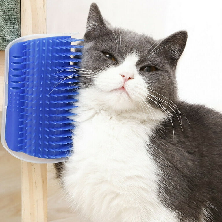 Corner mounted cat brush sale