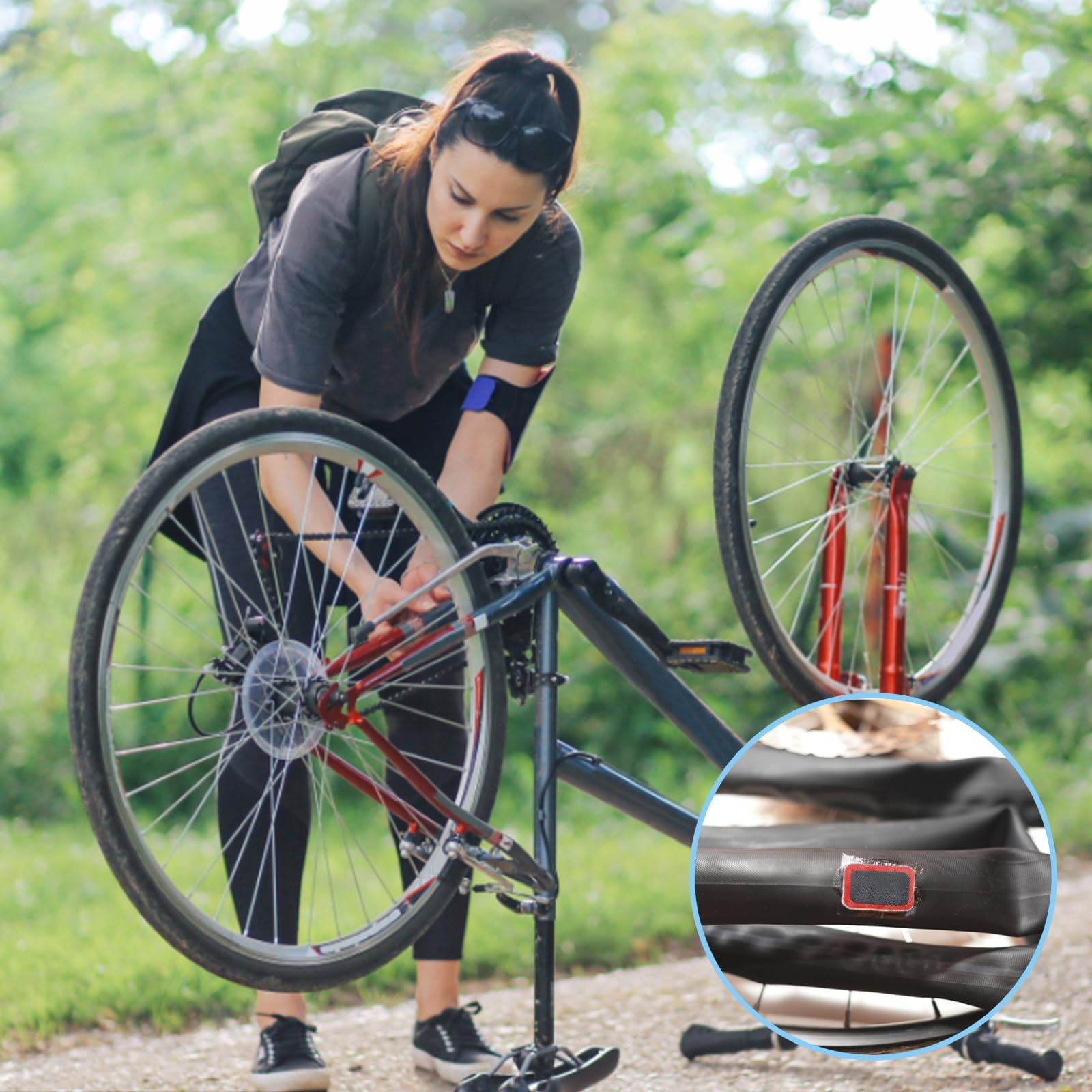 SPOKKI Rubber Solution Bicycle Inner Tube Repair Kit (79 Pieces)