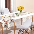 thumbnail image 4 of Easter Table Runner，Easter Table Runner Festive Bunny Egg Small Print Vintage Easter Decoration Linen Tablecloth Easter Home Decor，1×Table Runner Clearance, 4 of 4
