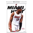 thumbnail image 3 of NBA Miami Heat - Bam Adebayo Feature Series 25 Wall Poster with Magnetic Frame, 22.375" x 34", 3 of 5