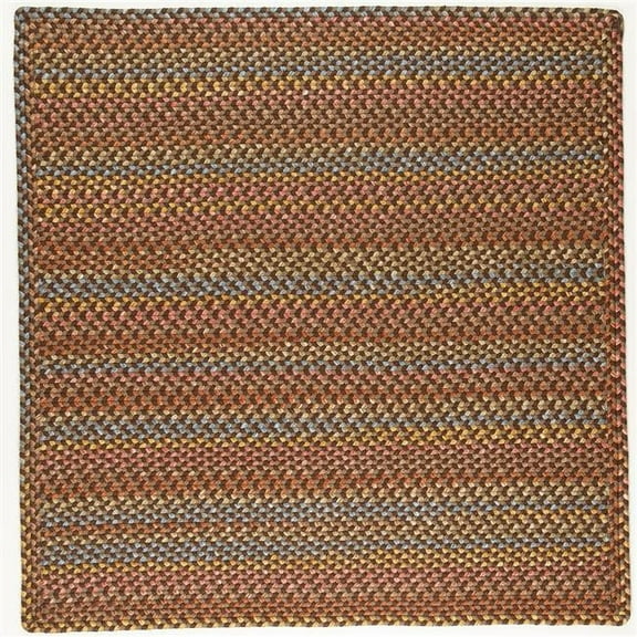 Rhody Rug WO31R072X072B 6 ft. Woodstock Square Rug, Hickory & Multi Color