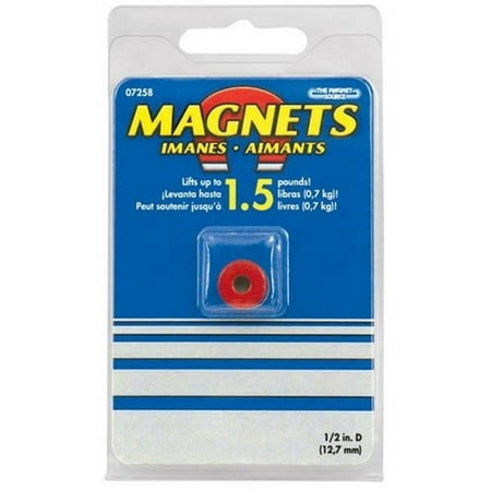Master Magnetics 07258 0.5 in. Alnico Button Magnet