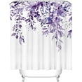 thumbnail image 4 of Green Eucalyptus Shower Curtain, Watercolor Leaves on The Top Plant with Floral Bathroom Decoration Shower Curtain Sets 72x72 Inch with Hooks, 4 of 6