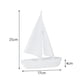 thumbnail image 3 of Figura de velero moderno, adorno coleccionable, estatua de barco de vela para dormitorio. Blanco, 3 of 9