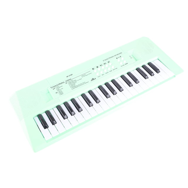 Electric Piano 37 Keys Beginner Musical Keyboard Toy Electric Keyboard with Microphone Dual Power Supply System