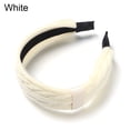 thumbnail image 1 of Fashion Gift Women Girls Washing Face Thick Wide Bezel Hairbands Hair Hoop Hair Accessories Solid Color Headbands WHITE, 1 of 8