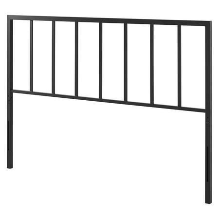 Headboard Full Size Metal Steel Black Modern Contemporary Urban Design Bedroom Master Guest Suite