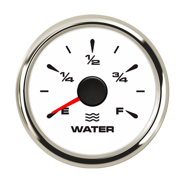 52mm Water Level Gauge Pointer for Car Truck Boat 12-24v Marine Water Level Meter 7 Colors Display Backlight