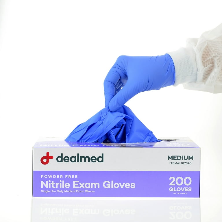 Dealmed Nitrile high quality Medical Grade Exam Gloves MEDIUM 2000/CASE