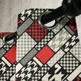 thumbnail image 3 of Ambesonne Modern Grommet Curtain, Minimalist Design, 50" x 72", White Black Red, 3 of 6