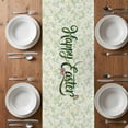 thumbnail image 4 of Table Runner 36 Inches Long for Kitchen Dining, Easter Dresser Scarf Farmhouse, Dining Table Decorations for Wedding/Parties, Spring Floral Easter Eggs Bunny Tulip Butterfly 13 x 36 In, 4 of 8