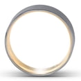 thumbnail image 3 of Pompeii 14k Yellow & Black Gold Mens Satin Finish Flat Comfort Fit Wedding Band (,), 3 of 3