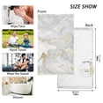 thumbnail image 3 of Marble Gold and White Bath Hand Towels 2 Pcs Absorbent Face Towel Soft Breathable Cotton Towel Set for Bathroom Kitchen Hotel Spa Decor, 3 of 8