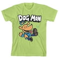 thumbnail image 1 of Dog Man Supa Kick Kids Green T-Shirt, 1 of 2