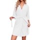 thumbnail image 3 of Ekouaer Robes for Women Waffle Knit Bathrobe Soft Lightweight Knee Length Loungewear S-XXL, 3 of 5