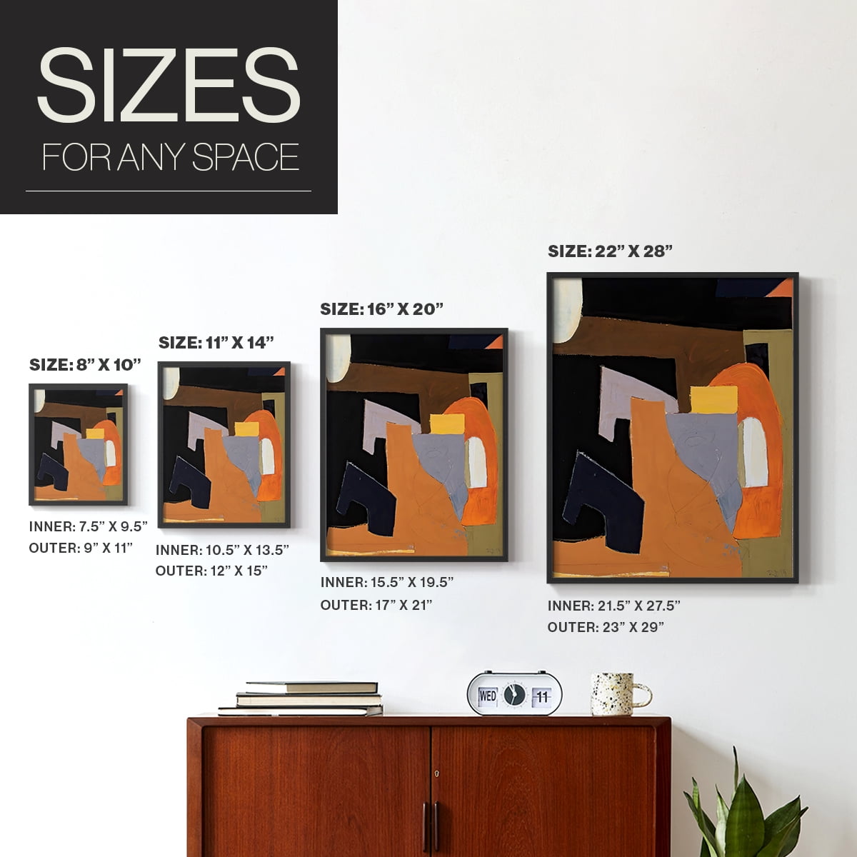 The Olive Press Room Framed Print in Black Solid Wood Framed Print No Nail Hanging