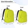 thumbnail image 4 of Rocae Yellow for Durable Canvas Backpack Leisure Large Bag Travel Rucksack Multi-function Backpack, 4 of 8