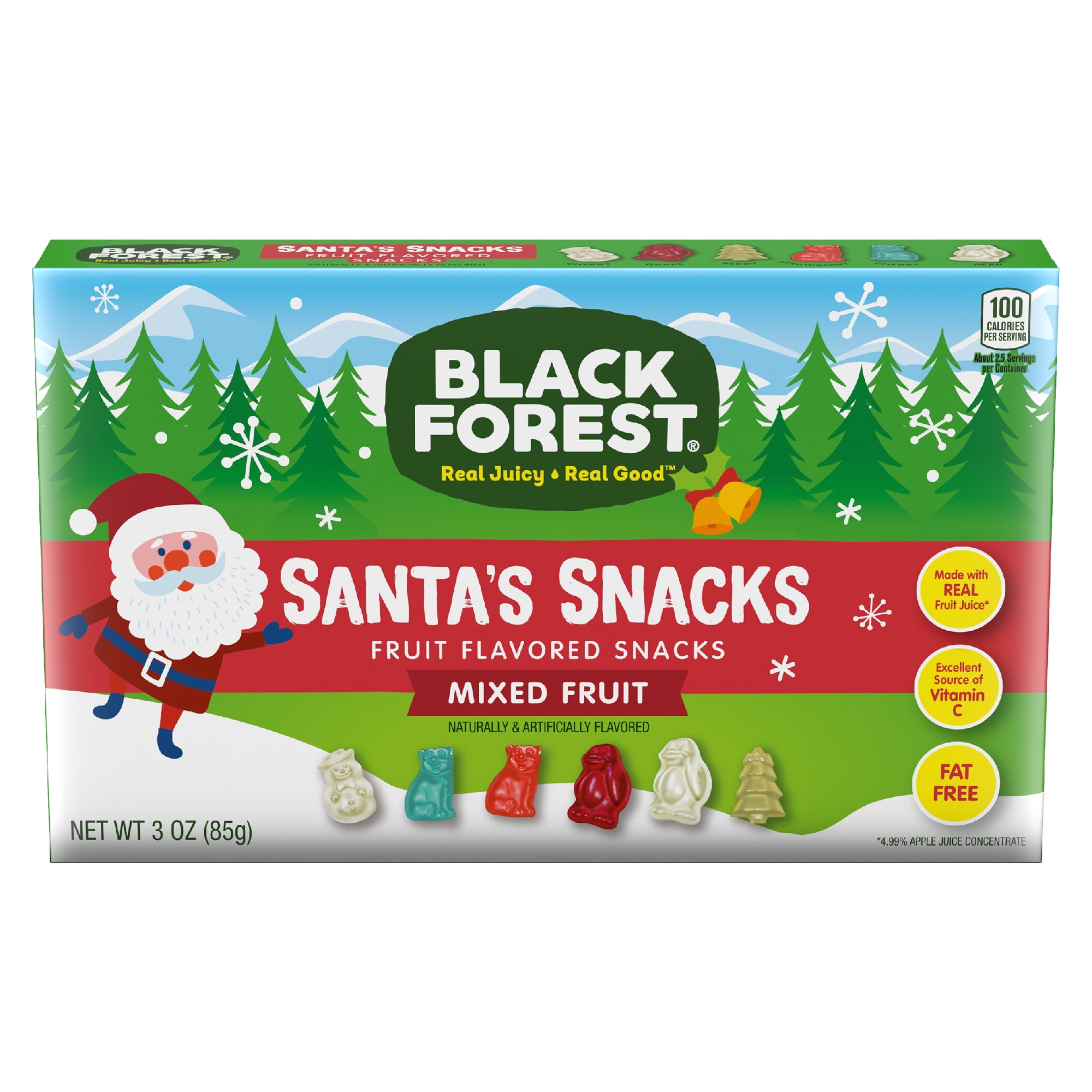 Black Forest Funables Elf on the Shelf Holiday Fruit Snacks, 22ct Box