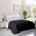thumbnail image 2 of BedDecor 300 GSM 1Pcs Reversible Solid (Black,Twin/Twin Xl) 100% Egyptian Cotton Base Comforter, 2 of 8