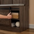thumbnail image 5 of Entryway Hall Tree, Mudroom Bench with Shoe Storage, Hooks and 2 Drawers, Multiple Functions Coat Rack for Entrance, Living Room, Bedroom, Dark Brown, 5 of 9