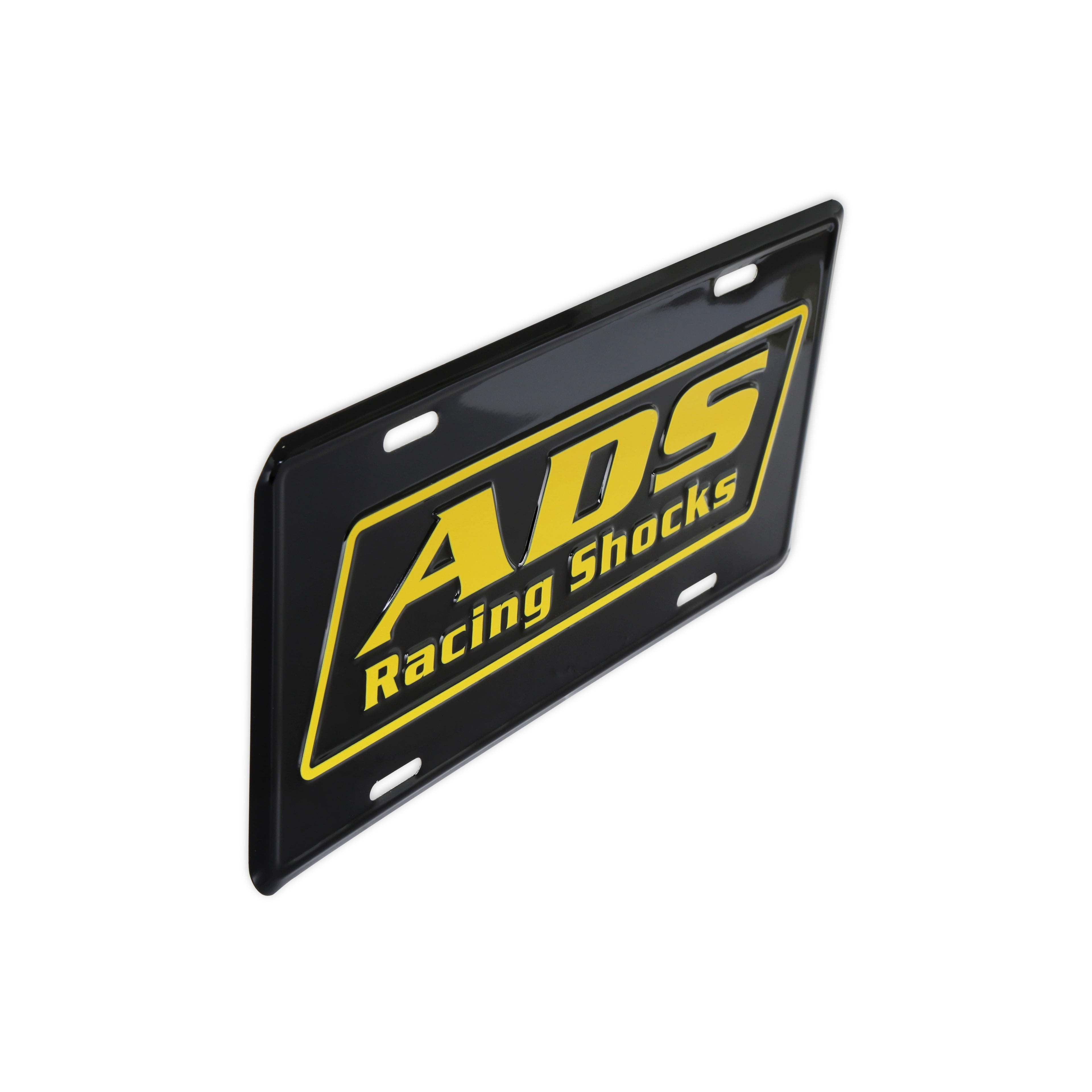 ADS Racing Shocks 36-576 License Plate - Black/Yellow