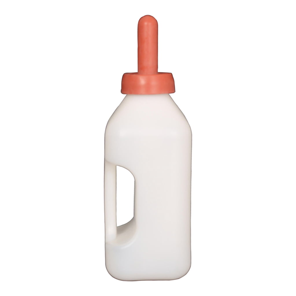 Calf Nursing Bottle Calf Milk Bottle Feeding Bottle with Nipple 2L White 