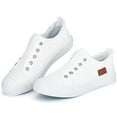 thumbnail image 4 of Women Canvas Sneakers Casual Shoes Flat Women Shoes Sneakers White Size 6, 4 of 8