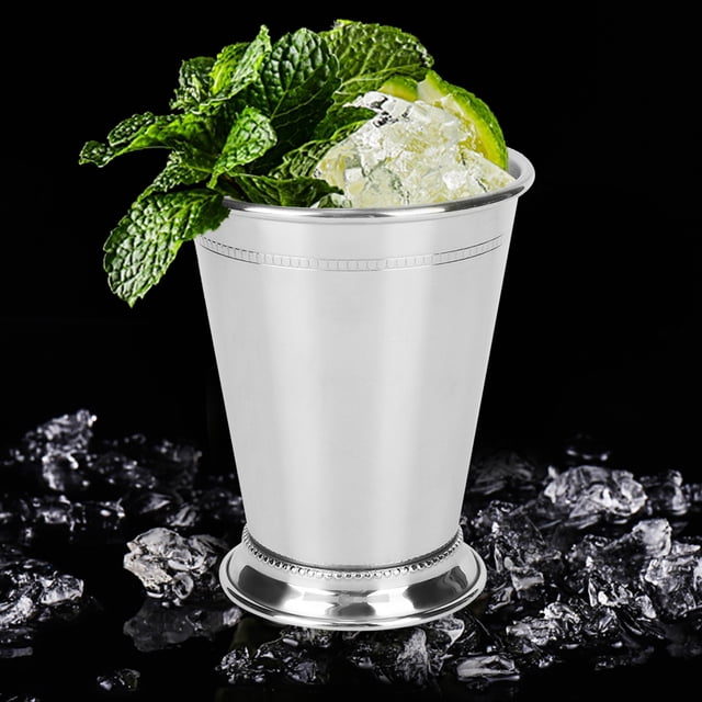 Cocktail Cup, Detailed with Beaded Trim Border Design Moscow Mule Mugs Safe Health Wine Container Mixed Drinks Glass for Mint Juleps Cocktails Whiskey