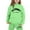 Green, variant on lnmuld Two Piece Outfits Stylish Girls Hooded Sweatshirt Outfit with Letter Print Design for Everyday Casual Wear Comfortable Childrens Clothing Set Solid Color Size:7-8 Years