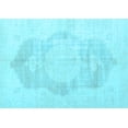 thumbnail image 1 of Ahgly Company Indoor Rectangle Persian Light Blue Traditional Area Rugs, 6' x 9', 1 of 4