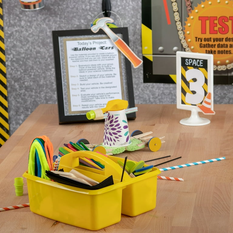 Teacher Created Resources Plastic Storage Caddy - Yellow