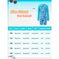 thumbnail image 4 of Uccdo Little Girls Long Sleeve Rashguard One-Piece Swimsuit, Kids Zipper Bathing Suit Beach Surfing Swimwear, Size 4-9 Years, 4 of 8