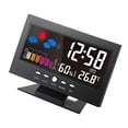 thumbnail image 1 of Medidor de temperatura y humedad Irfora ° C / ° F multifuncional LCD colorido cubierta digital de temperatura Humedad Medidor de la estación meteorológica del reloj higrómetro del termómetro de la t Irfora Medidor de temperatura y humedad, 1 of 7