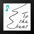 thumbnail image 2 of OnRei 12x12 Black Modern Framed Museum Art Print Titled - To The Beat 2, 2 of 5