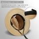 thumbnail image 3 of Sombrero hombres mujeres verano fedora sombrero de paja enrollable UV sombrero para el sol Xemadio HMYH202-4, 3 of 6