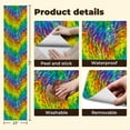 thumbnail image 4 of Peel and Stick Wallpaper Canvas Contact Paper Fur seamless texture rainbow color fabric Self Adhesive and Removable 24in x 118in, 4 of 8